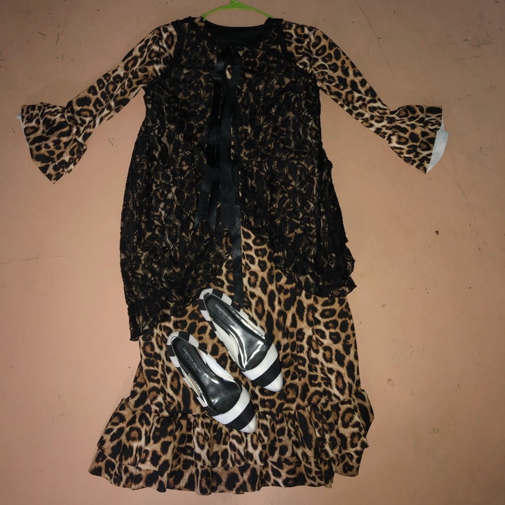 Leopard layering dress